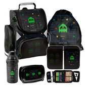 Bidony dla dzieci - Zestaw szkolny 5-elementowy Game Paso tornister worek piórnik bidon śniadaniówka dla chłopca - miniaturka - grafika 1