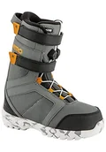 Buty snowboardowe - Nitro Snowboards Dziecięce buty snowboardowe Rover QLS '19 lekkie ciepłe dziecięce buty snowboardowe z systemem szybkiego sznurowania, Charc-Blk-Orange, 19,5 - miniaturka - grafika 1