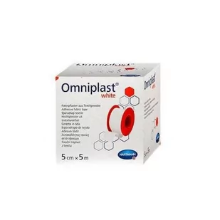 Hartmann Paul plastry Omniplast White 5cm x 5m 1sztuka 9041913 - Apteczki i materiały opatrunkowe - miniaturka - grafika 1
