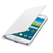 Etui i futerały do telefonów - Samsung Pokrowiec na telefon dla Galaxy S5 mini EF-FG800BW) Metal White EF-FG800BWEGWW) białe - miniaturka - grafika 1
