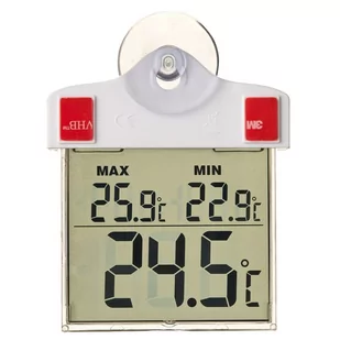shumee Nature Termometr elektroniczny zaokienny 13 x 10 x 3 cm 6080078 - Termometry domowe - miniaturka - grafika 1
