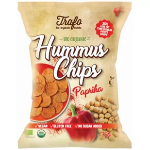 TRAFO (chipsy warzywne i ziemniaczne) CHIPSY Z CIECIERZYCY PAPRYKOWE BEZGLUTENOWE BIO 75 g - TRAFO CC-TC-772485 - Zdrowa żywność - miniaturka - grafika 1