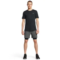 Spodnie sportowe męskie - Męskie spodenki treningowe Under Armour UA Vanish Woven 2in1 Shorts - szare - UNDER ARMOUR - miniaturka - grafika 1