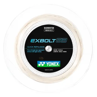 Naciąg rakiety do badmintona Yonex  Exbolt 63 White (200 m) - Tenis ziemny - miniaturka - grafika 1