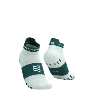 COMPRESSPORT Skarpetki do biegania krótkie PRORACING SOCKS V4 RUN LOW sugar/storm - Skarpetki sportowe męskie - miniaturka - grafika 1
