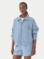 Kurtki damskie - Roxy Kurtka jeansowa Beachfront Bliss ERJJK03702 Błękitny Regular Fit - miniaturka - grafika 1