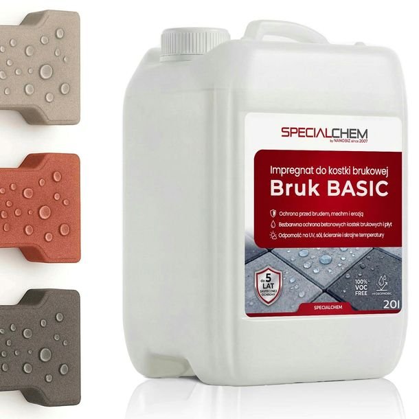 SPECIALCHEM Bruk Basic Impregnat do kostki brukowej 20L=150m² -5lat ochrony