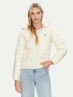 Kurtki damskie - Guess Jeans Kurtka puchowa W5RL99 WHAB2 Écru Regular Fit - miniaturka - grafika 1