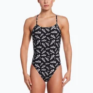 Stroje kąpielowe - Strój pływacki jednoczęściowy damski Nike Hydrastrong Cutout - miniaturka - grafika 1