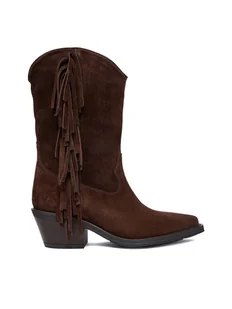 Badura Kowbojki EO-CHANA-5036 Brązowy - Botki damskie - miniaturka - grafika 1