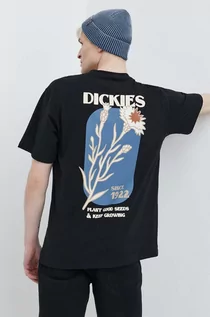 Koszulki męskie - Dickies t-shirt bawełniany HERNDON TEE SS męski kolor czarny z nadrukiem DK0A4YR5 - grafika 1