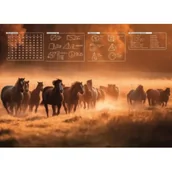 Podkładki na biurko - Mata na biurko z nadrukiem konie 2024 - miniaturka - grafika 1