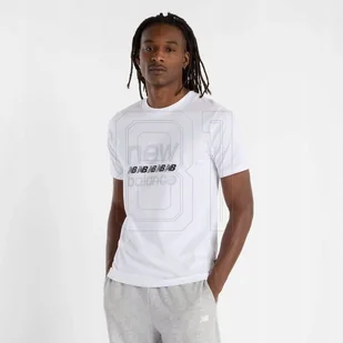 Koszulka New Balance Sport Graphic M MT51940WT XL - Koszulki męskie - miniaturka - grafika 1