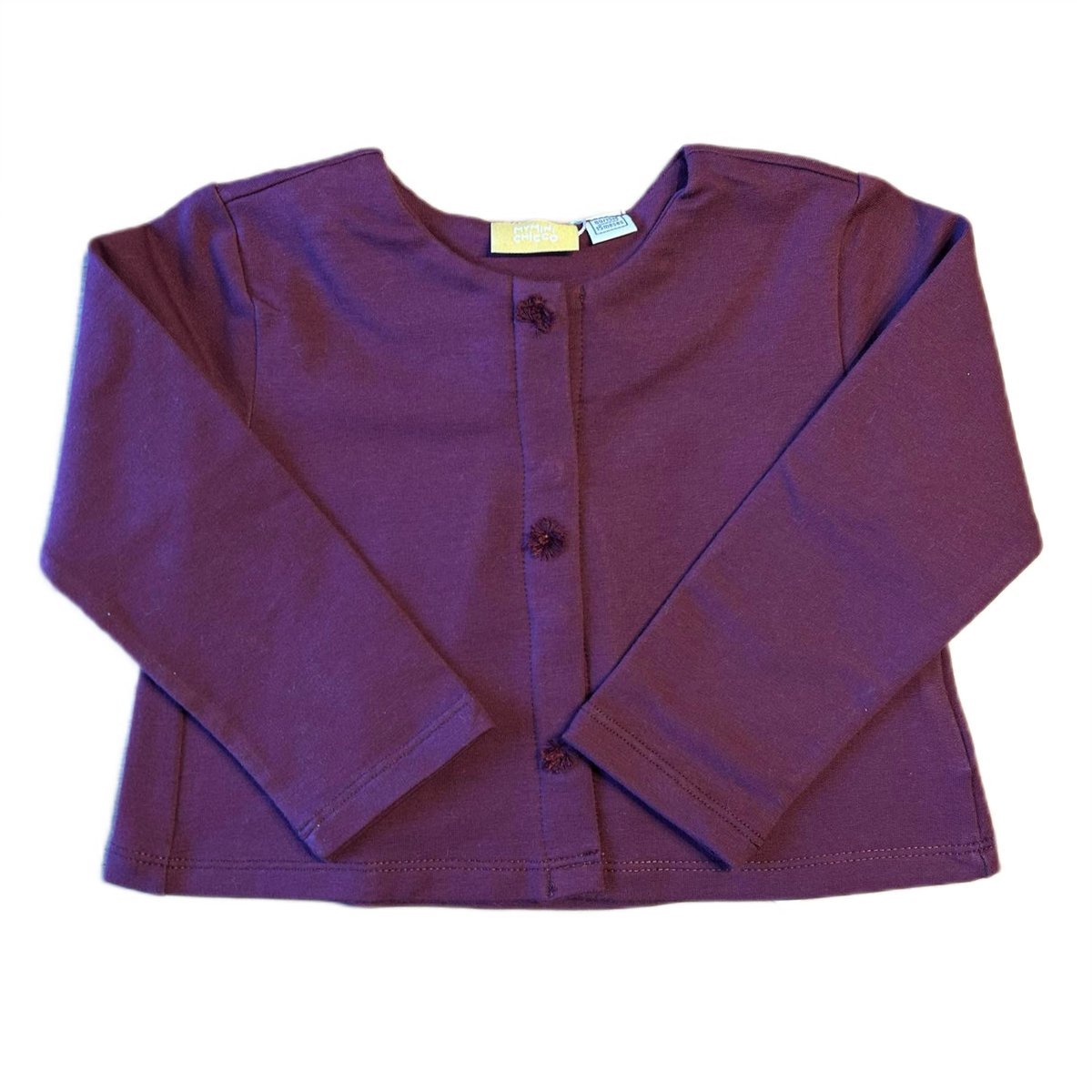 Sweter dziewczęcy Chicco bawełniany kardigan rozpinany różowy-86