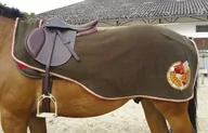 Derki dla konia - Equi-Theme Derka treningowa polarowa CSI 5* - brązowy - miniaturka - grafika 1