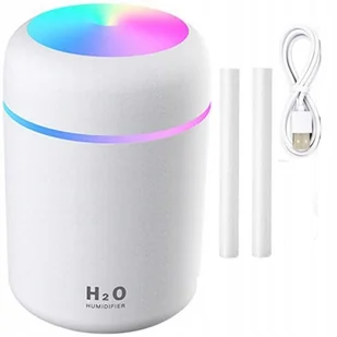 Nawilżacz Powietrza na USB 300ml - DYFUZOR LED - biały - Gadżety dla graczy - miniaturka - grafika 1