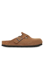 Klapki i japonki damskie - Birkenstock Klapki Boston Sfb 1030861 Brązowy - miniaturka - grafika 1