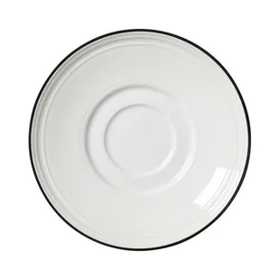 Steelite SPODEK BEAD BLACK BAND 15 cm DO FILIŻANKI SZTAPLOWANEJ I KUBKA - Talerze - miniaturka - grafika 1