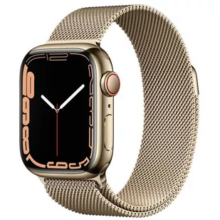 Apple Watch Series 7 LTE 45mm Gold Steel/Gold Loop - Smartwatch - miniaturka - grafika 1