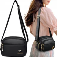 Torebki damskie - Torebka damska listonoszka skórzana na ramię kuferek kopertówka Kangurek - miniaturka - grafika 1