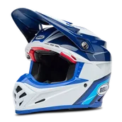 Kaski motocyklowe - Kask Cross Bell Moto-9S Flex NiebieskiS - miniaturka - grafika 1