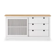 Komody - Biała drewniana komoda Marckeric Bruna - miniaturka - grafika 1
