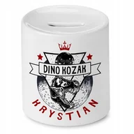 Skarbonki - Skarbonka 330 ml Dla Krystiana Syna Dziecka z Nadrukiem ze Zdjęciem + Opakowanie na prezent (wzór 02) - miniaturka - grafika 1