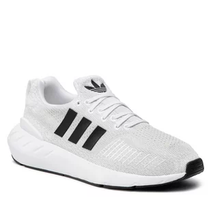 Adidas Buty Swift Run 22 GY3047 Ftwwht/Cblack/Greone - Buty sportowe damskie - miniaturka - grafika 1