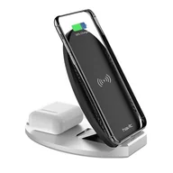 Ładowarki do telefonów - Ładowarka indukcyjna 2w1 HAVIT W3005 Czarny - miniaturka - grafika 1