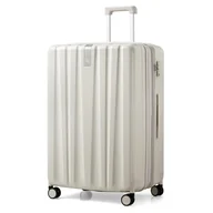 Torby podróżne - Hanke Walizka podręczna pod siedzeniem z kółkami 35 cm 40.6 cm 50.8 cm 61.0 cm 73.7 cm Walizka obrotowa wbudowana TSA lekka PC twarda walizka na kółkach torba podróżna, Biała kość słoniowa, Expandable - miniaturka - grafika 1