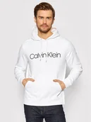 Bluzy męskie - Calvin Klein Bluza Logo K10K104060 Biały Regular Fit - miniaturka - grafika 1