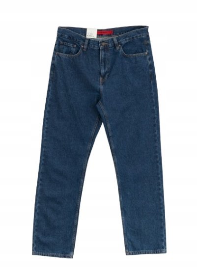 Dc Jeansy Męskie Proste Niebieskie z Zapięciem Zamek Relaxed Fit 38/34 Jxe