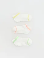 Skarpetki dla dzieci - Reserved - Bawełniane skarpetki 3 pack - złamana biel - miniaturka - grafika 1