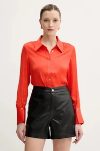 Morgan koszula CLOU damska kolor pomarańczowy regular z kołnierzykiem klasycznym CLOU - Koszule damskie - miniaturka - grafika 1
