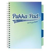 Pukka Pad Kołozeszyt A4 100 kartek kratka morski Pukka PILOT 3119SM-WPC - Zeszyty szkolne - miniaturka - grafika 1