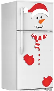 DEKORACJE ŚWIĄTECZNE OZDOBY BAŁWAN MAGNES NA LODÓWKĘ BRAMĘ PREZENT BAŁWANEK - Ozdoby bożonarodzeniowe - miniaturka - grafika 1