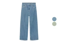 Spodnie i spodenki dla dziewczynek - pepperts!® Jeansy kuloty dziewczęce z bawełną, wide leg - miniaturka - grafika 1