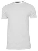 Koszulki męskie - T-Shirt Biały Bawełniany Męski Bez Nadruku -Brave Soul- Koszulka, Krótki Rękaw, Basic - miniaturka - grafika 1