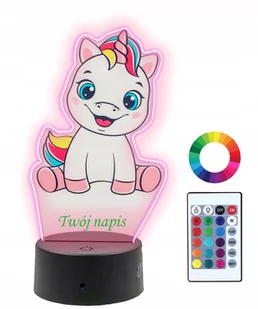 Lampka Nocna 3D LED Jednorożec - Lampy stojące Lampka Nocna 3D LED Jednorożec - Lampy stojące - miniaturka - grafika 1