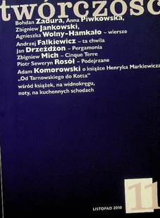 Twórczość Nr 11 2010 - Książki o kulturze i sztuce - miniaturka - grafika 1