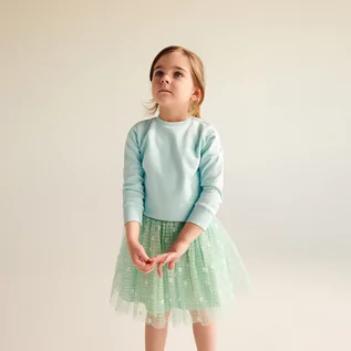 Sukienki i spódniczki dla dziewczynek - Reserved Tiulowa spódnica z aplikacją - Zielony - grafika 1