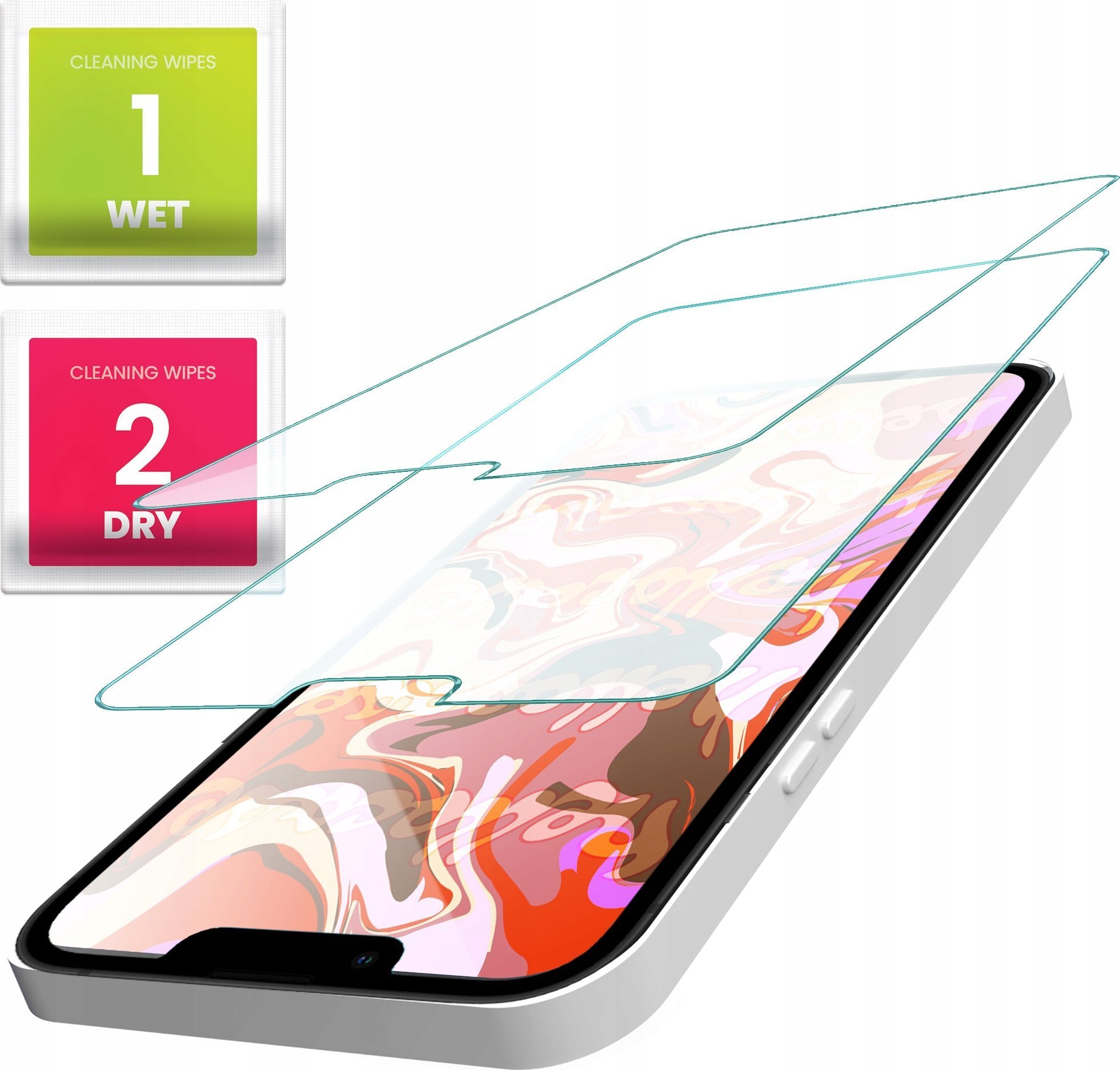 Hello Case 2-PAK Szkło Hartowane do Xiaomi Mi A2 Lite / Redmi 6 Pro szybka, płaskie