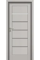 Drzwi wewnętrzne - Pol-Skone Dzwi Wewnętrzne Z Szybą Slim V3S1 Laminowane Platino - miniaturka - grafika 1