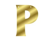 Dekoracje sali - Baner Personalizowany łączony - litera P - miniaturka - grafika 1