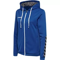 Bluzy damskie - hummel Hummel damska bluza z kapturem z poliestru, True Blue, M 204939-7045-M - miniaturka - grafika 1