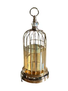ŚWIECZNIK METALOWY LAMPION 43 CM - Świeczniki - miniaturka - grafika 1