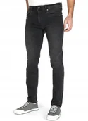 Spodnie męskie - Pepe Jeans Czarne Spodnie Jeansowe Męskie Długie 32/32 1Z1 - miniaturka - grafika 1