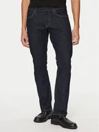Spodnie męskie - Calvin Klein Jeansy K10K111241 Granatowy Slim Fit - miniaturka - grafika 1