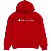 Bluzy męskie - Bluza męska Champion Hooded czerwona 220253 RS054 M - miniaturka - grafika 1
