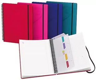 Oxford Kołonotatnik A5 beauty Multi tasker w kratkę 120 kartek czerwony Hamelin - Szkolne artykuły papiernicze - miniaturka - grafika 2